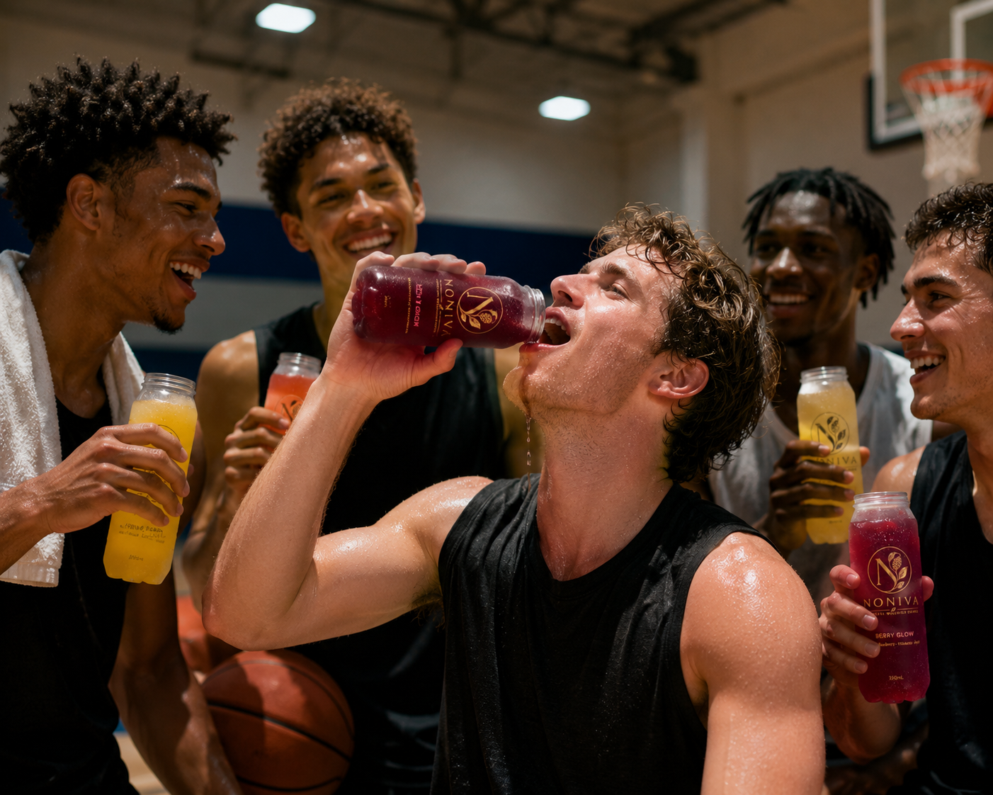 Basketball team with NONIVA